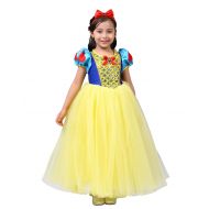 Dressy Daisy Girls Princess Snow White Dress Up Costumes w/Headband Halloween Fancy Dress