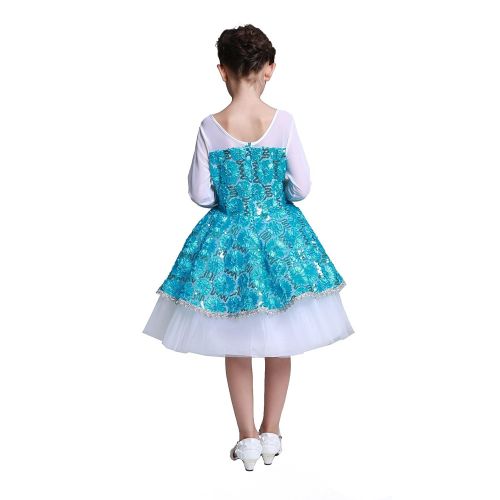  Dressy Daisy Girls Princess Elsa Costume Halloween Fancy Dress Princess Dresses