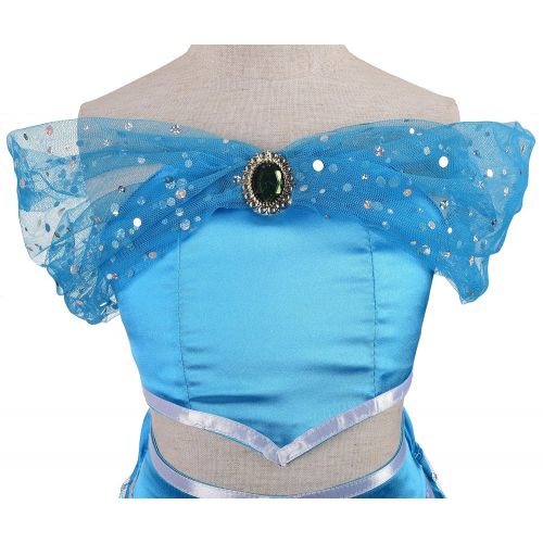  Dressy Daisy Girls Princess Jasmine Dress Up Costumes Arabian Princess Dress Halloween Party