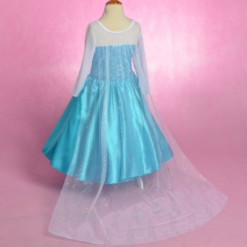  Dressy Daisy Girls Princess Elsa Costumes Snow Queen Fancy Party Birthday Dress