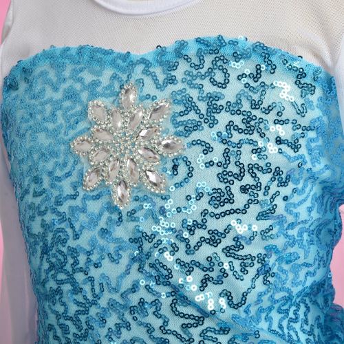  Dressy Daisy Girls Princess Elsa Costumes Snow Queen Fancy Party Birthday Dress