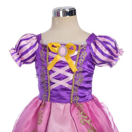  Dressy Daisy Girls Princess Rapunzel Dress up Fairy Tales Costume Cosplay Party