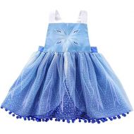 Dressy Daisy Toddler Girl Ice Princess Apron Dress Up Costume Snow Queen Birthday Gift Fancy Outfit