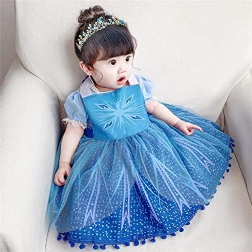  Dressy Daisy Toddler Girl Ice Princess Apron Dress Up Costume Snow Queen Birthday Gift Fancy Outfit
