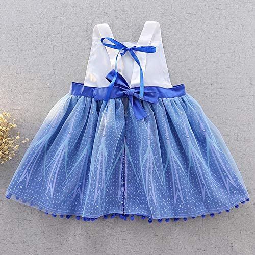  Dressy Daisy Toddler Girl Ice Princess Apron Dress Up Costume Snow Queen Birthday Gift Fancy Outfit