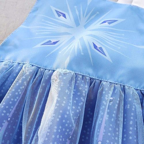  Dressy Daisy Toddler Girl Ice Princess Apron Dress Up Costume Snow Queen Birthday Gift Fancy Outfit