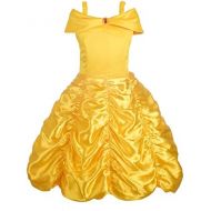 Dressy Daisy Girls Princess Yellow Gold Ball Gown Birthday Party Fancy Dress Up Halloween Costume Size 18M 12