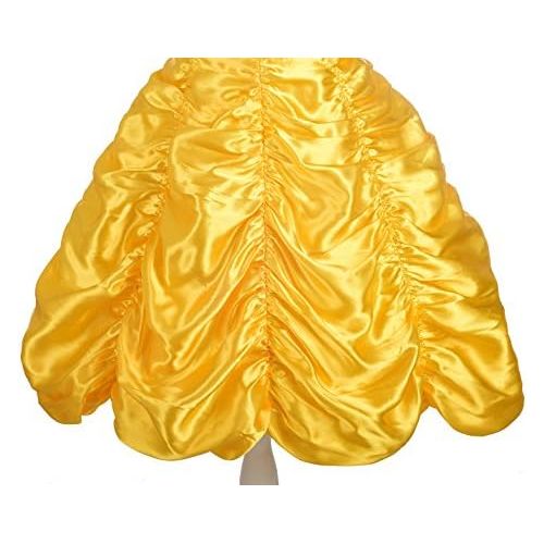  Dressy Daisy Girls Princess Yellow Gold Ball Gown Birthday Party Fancy Dress Up Halloween Costume Size 18M 12