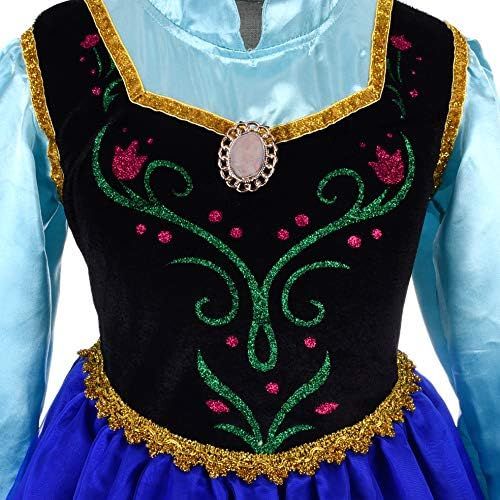  Dressy Daisy Girls Ice Princess Sister Costume Dresses Birthday Halloween Christmas Fancy Party Outfit Size 3 10