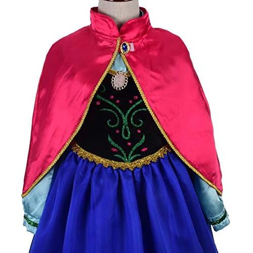  Dressy Daisy Girls Ice Princess Sister Costume Dresses Birthday Halloween Christmas Fancy Party Outfit Size 3 10