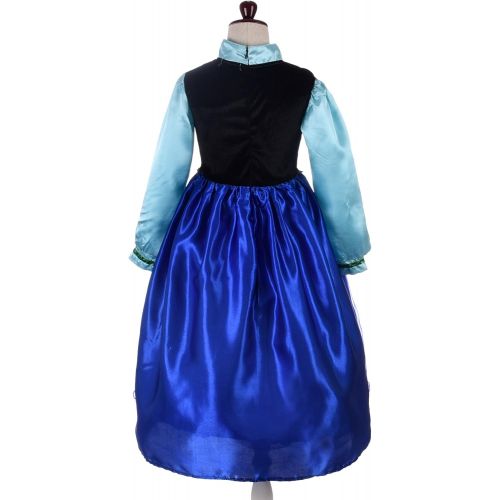  Dressy Daisy Girls Ice Princess Sister Costume Dresses Birthday Halloween Christmas Fancy Party Outfit Size 3 10