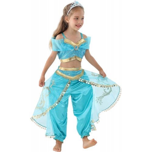  Dressy Daisy Girls Princess Dress Up Costumes Halloween Party Fancy Dress Size 3 12