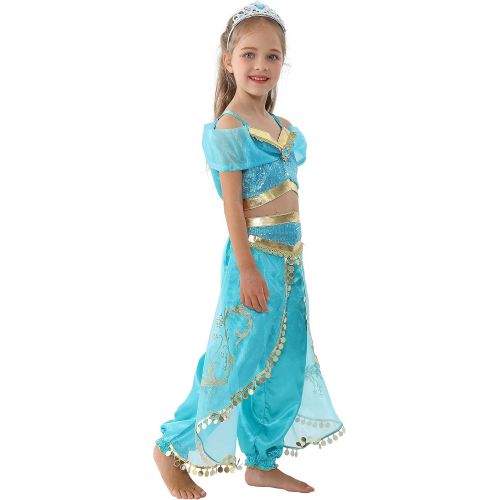  Dressy Daisy Girls Princess Dress Up Costumes Halloween Party Fancy Dress Size 3 12