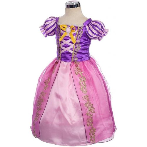  Dressy Daisy Princess Costume Halloween Birthday Fancy Party Dress Up Pageant Gown for Girls