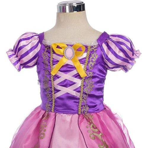  Dressy Daisy Princess Costume Halloween Birthday Fancy Party Dress Up Pageant Gown for Girls