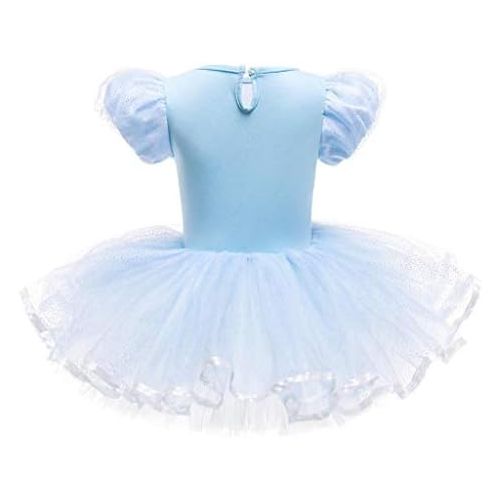  Dressy Daisy Ballet Leotards Tutu Dress for Toddler Girls Ballerina Outfits Dance Costume Dancewear with Tulle Skirt