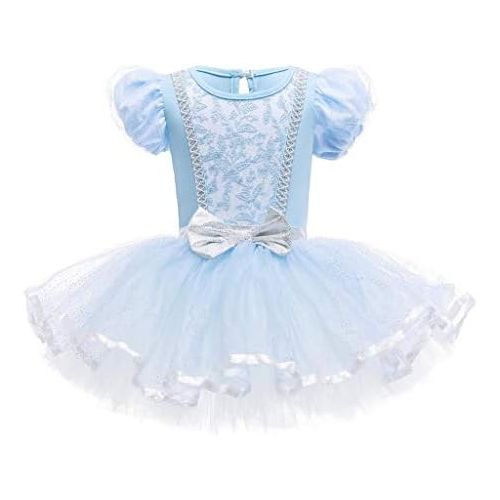  Dressy Daisy Ballet Leotards Tutu Dress for Toddler Girls Ballerina Outfits Dance Costume Dancewear with Tulle Skirt
