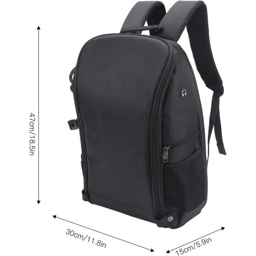  Drfeify Drone Backpack, Nylon RC Drone Storage Backpack Remote Control Drone Quadcopter Carrying Shoulder Bag(Black Gray)