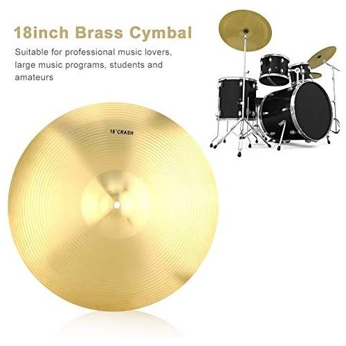  [아마존베스트]Drfeify 18 Inch Brass Coaster Durable Instrument Accessory for Drum Set