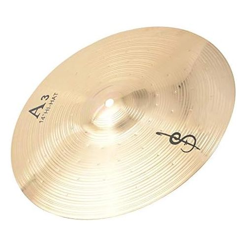  [아마존베스트]Drfeify 14 inch drum cymbal metal hihat cymbal replacement parts for beginners and student drummer