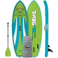 Drift Kid's Inflatable Stand Up Paddle Board, SUP with Adjustable Aluminum Paddle & Backpack Travel Bag