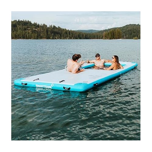  Driftsun Inflatable Floating Dock Platform - Mesa Dock Floats, Floating Docks for Lakes & Boats, Inflatable Island, Swim Platform Blocks, Quick Inflation, Floating Mats for The Water