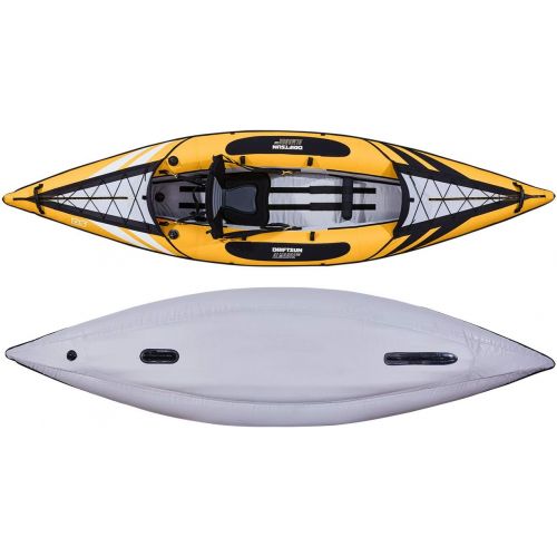  Driftsun Almanor Inflatable Recreational Touring Kayak with EVA Padded Seats with High Back Support, Includes Paddles, Pump ( 1 Person, 2 Person, 2 Plus 1 Child )