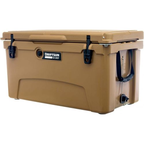  Driftsun 75 Quart Ice Chest, Heavy Duty, High Performance Roto-Molded Commercial Grade Insulated Cooler