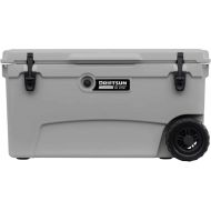 Driftsun 70qt Wheeled Ice Chest - Heavy Duty, High Performance Roto-Molded Commercial Grade Insulated Rolling Cooler (White)