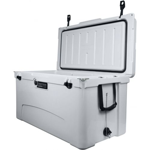  Driftsun 110-Quart Ice Chest, Heavy Duty, High Performance Roto-Molded Commercial Grade Insulated Cooler, White