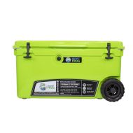Driftsun Frosted Frog Original Green 70 Quart Ice Chest Heavy Duty High Performance Roto-Molded Commercial Grade Insulated Cooler with Wheels