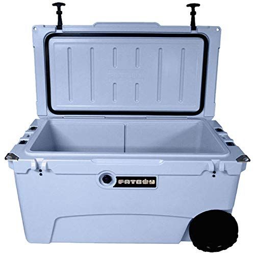  Driftsun Fatboy 70QT Rotomolded Wheeled Chest Ice Box Cooler Light Blue