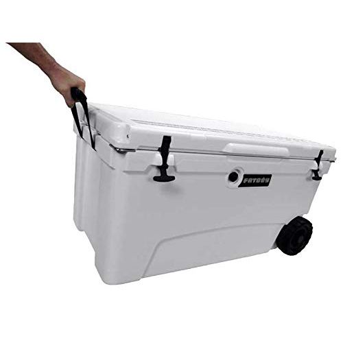  Driftsun Fatboy 70QT Rotomolded Wheeled Chest Ice Box Cooler Coral