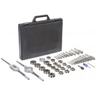 Drill America DWT Series 45 Piece Tap and Die Set, Round Dies, Carbon Steel, Two Options: Fractional or Metric