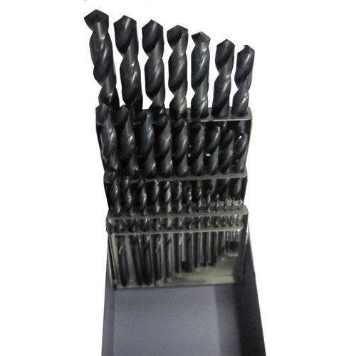  Drill America Dan, High Speed Steel Drill Bit Set (5-115 Piece Set, 116 - 1, 1 - #80, A - Z, 1.00mm - 13.00mm), Black Oxide Finish, Round Shank, Spiral Flute