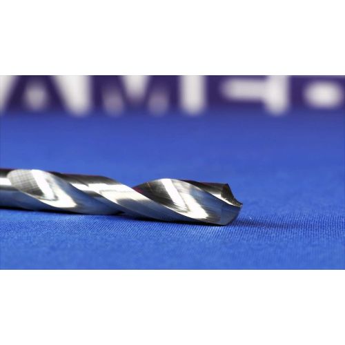  Drill America DMOD Solid Carbide Drill Bit, Made in USA (132 - 12, 1 - #80, A - Z,), Uncoated (Bright) Finish, Round Shank