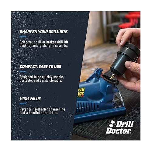  Drill Doctor DD350X Drill Bit Sharpener