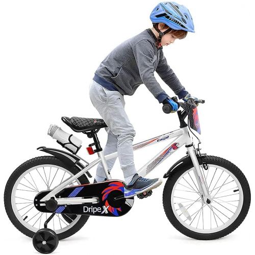  DRIPEX Boys Bike 20 inch Kids Bike 12/14/16/18 inch BMX Stytle for 3-10 Years Old Boy＆Girl Children Bicycle with Kickstand or Trainning Wheel,White KRA-1 (inch, 12 inch New)