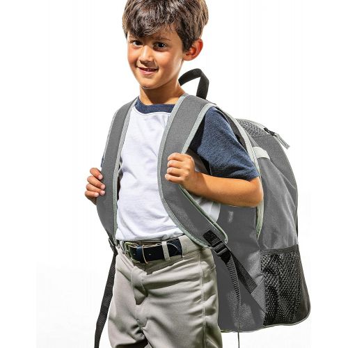  Dritz Franklin Sports Kids Baseball Bag - Youth Tball + Baseball Backpack - Boys + Girls Bat Pack for Teeball + Baseball - Youth Baseball Bat + Equipment Bag