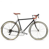 Drive 16-Speed Classic Road Bike, Retro Chromoly Steel Urban Commuter Bicycle w/Fenders