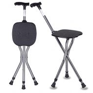 Drive G&M Adjustable Folding Walking Cane Chair Stool with Adjustable Height Cane Seat 85-95CM