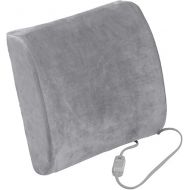 Drive Medical Comfort Touch Heated Lumbar Support Cushion, Gray