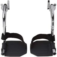 Drive Medical Swing Away Footrests with Aluminum Footplates, Black