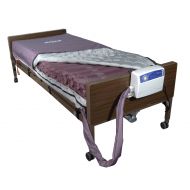 Drive Medical Med Aire Low Air Loss Mattress Replacement System with Alternating Pressure, Dark Purple, 8