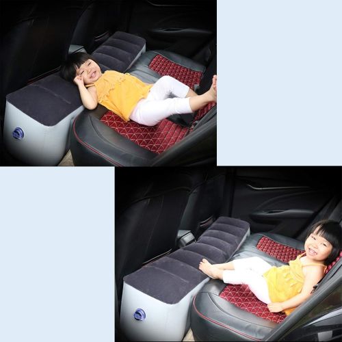  Drive Travel Car Air Mattress with Air Pump Inflatable Bed for Car Backseat Car Travel Bed Backseat Mattress Portable Car Mattress for Vehicle Cushion Camping Blow Up Mattress for car(Gray)