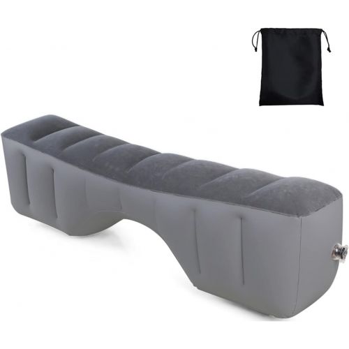  Drive Travel Car Air Mattress Inflatable Bed for Car Backseat Car Travel Bed Backseat Mattress Portable Car Mattress for Vehicle Cushion Camping Blow Up Mattress for car (Gray Without Air Pump)
