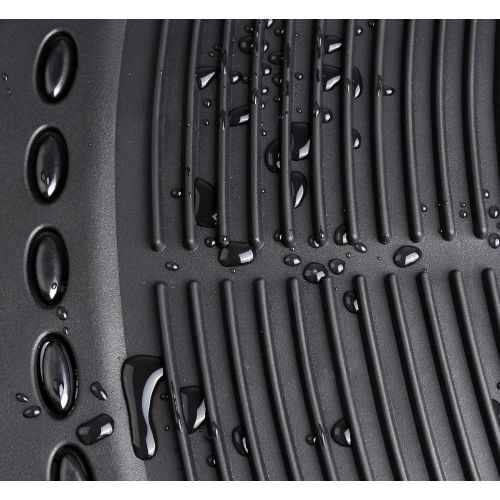  DriveComforts PIC AUTO Universal Rubber Floor Mats for Car, SUV, Van & Trucks (3-piece, black)