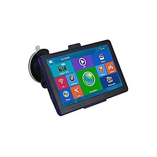  [아마존베스트]Drive-tech 7 Inch Navigation Device for Trucks, Cars, Buses, Caravans, Includes TMC Bluetooth, AV-IN, 256 MB, 8 GB, Flash Free Map Update, Dangerous Goods.