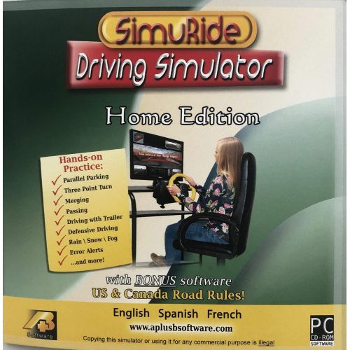  Driving Simulation and Road Rules Test Preparation - 2021 SimuRide Home Edition - Driver Education [Interactive DVD]