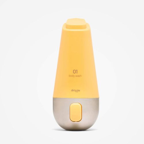  [아마존베스트]Drizzle drizzle 3-Chamber Soap & Shampoo Shower Dispenser, Wall Mounted with Stainless Steel (Yellow)